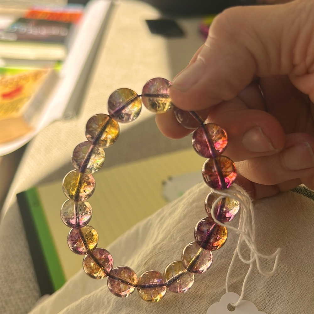 RARE SUPER SEVEN!!!Elegant Beaded Bracelet. Great example of this gemstone.💎 - Picture 6 of 7